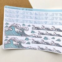Excited to share this item from my #etsy shop: Japan Bullet Journal Sticker Kit, Kawaii Tokyo Bullet Journal Stickers, aesthetic bujo stickers, cute journal stickers, scrapbook stickers #cardmakingstationery #backtoschool #aestheticstickers #aestheticoceanstickers #oceanwavesstickers #aestheticbujostickers #tokyojapanstickers