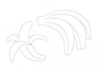banana trace worksheet