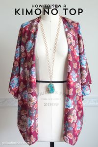 DIY: kimono top or jacket for summer