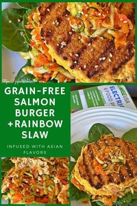 Go Wise-ly Watch How I Make These Salmon Burgers with Rainbow Slaw | A SITE WITH A BITE!