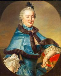 Caroline of the Palatinate-Zweibrücken (1721-1774), Landgravine of Hesse-Darmstadt by Johann Georg Ziesenis