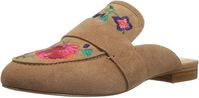 Amazon.com: Amazon Brand - The Fix Women's French Floral Embroidery Slide Slip-on Loafer, Havana Tan, 8.5 B US : Clothing, Shoes & Jewelry