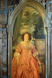 Fat Lady painting on entrance to Gryffindor Common Room by Rob Young, via Flickr