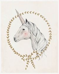 Unicorn Print, Kelli Murray Art.