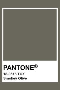 PANTONE 18-0516 TCX Smokey Olive