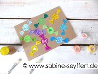 Ob für Geburtstag, Fasching oder eine andere Party, die Süßigkeiten machen gute Laune. Wir haben welche mit Korken auf Pappe gestempelt. Perfekt als Einladung #Einladungsidee #Einladungskarte #Party #Fest #Feier #Feiern #Einladungskarten #Ideen #Kind #selbermachen #handmade #birthday #Carboard #stamping #stamps #invitiation #creative #kreativ #Erzieherin #Kindergarten #Kita #grundschule #Recycling #Candy #sweets #candies #bonbon #Süßigkeiten #Kids #ideas #toddlers #activity #diy #Doityourself