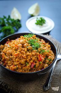 bulgur s cizrnou (pilaf)