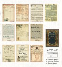 "This listing is for a set of 10 sheets or a booklet of 60 pages , choose your Style in the drop-down menu. It ships from the US so you'll get it faster. You will get a set of 10 gorgeous kraft sheets on the 8.5\"x5.75\" - Britania old Maps or 10 sheets ( 3 vellum 3 tissue paper and 4 pattern paper) on 6.75\" x 5\" - Around the World, Letters, Songs of Freedom, Ticketing Notes or a 5\" x 3.75\" booklet sheet (60 pages - 15 designs 4 of each) - Birds The crafting opportunities are endless... it i
