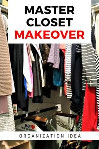 Ready to start the new year organized? Keep true to your new year's resolution and check out these easy ideas with these storage tips. #closet #organized #storage