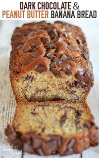 Peanut Butter And Chocolate banana bread