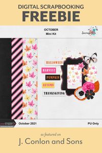 October mini kit freebie from Sscraps