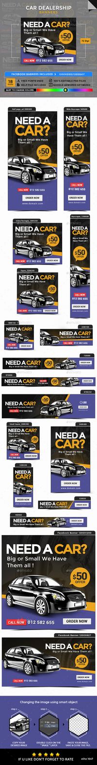 Car Dealership Banners PSD Template • Download ➝ https://graphicriver.net/item/car-dealership-banners/17104657?ref=pxcr