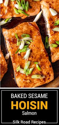 Fragrant and full of bold flavor, this baked hoisin salmon takes less than 30 minutes to make and is the perfect, hearty weeknight dinner!