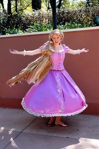 Oh if I could have any job in the world I would pick being Rapunzel for Disneyland.