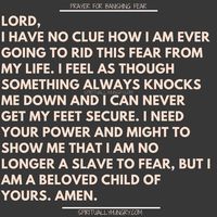 21 Short Prayers For Fear To Say Right Now - Spiritually Hungry