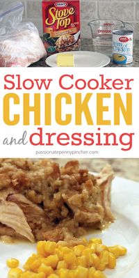 Slow Cooker Chicken and Dressing