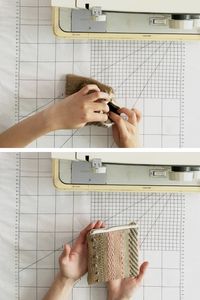 DIY handwoven zipper pouch tutorial