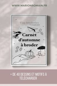 Carnet d'automne à broder Tiny broderies Motifs de | Etsy