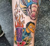 Más Tatuajes de Los Simpson en Fotos de Tatuajes. #LosSimpson #Tatuajes #TheSimpsons