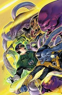 Green Lantern Hal Jordal vs Sinestro Corps by Rafa Sandoval