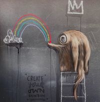 Animali fantastici nei murales di Hayley Welsh