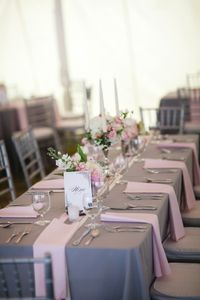 Elegant Pink And Gray Wedding 5