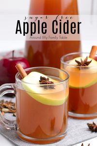 Sugar Free Apple Cider is the best way to warm up on a cool day. Lots of spices, fresh apples, and your favorite brown sugar replacement makes a delicious fall drink that's perfect for anyone, especially those on a low carb or keto diet or anyone watching their sugar intake.