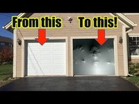 How To Make an Awesome Halloween Garage Door Illusion with Paranormal Passages by AtmosFearFX! - YouTube