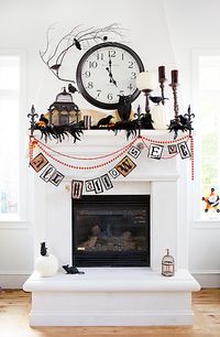 Halloween Mantel