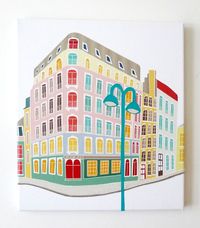 Paris, Latin Quarter - Stitched canvas print from Laura Amiss €60