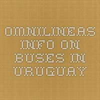 Omnilineas - Info on buses in Uruguay