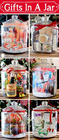 Think outside the gift basket "box!" A simple, creative, and inexpensive gift idea sure to please many different people on your list!