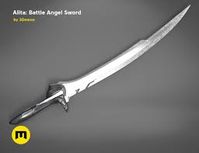 STL file Alita – Damascus Blade・3D printer design to download・Cults