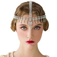 Amazon.com : SWEETV The Great Gatsby Headpiece - Rhinestone 1920s Headband Flapper Hair Accessories for Costume Party : Beauty