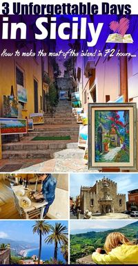 3 Unforgettable Days in Sicily - How to make the most of the island in 72 hours.. #travel #sicily #travelmonamour