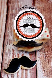 Dads Secret Stash tags - free printable - attach to dad's favorite treat for father's day!