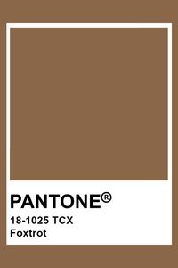 PANTONE 18-1025 TCX Foxtrot #pantone #color