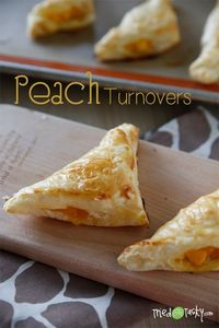 Peach Turnovers -- or use whatever fruit you like. You can also make a glaze for them.