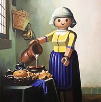 12 pinturas clássicas foram recriadas com Playmobil #pintura #playmobil