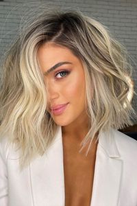 Deciding on a bob is one thing, but the length can change the vibe entirely. A super-cropped French bob is cheeky and chic. As for a shoulder blade bob, it's grown-up, stylish, timeless and low-key sexy, too, hitting just about the collarbone and décolletage.
