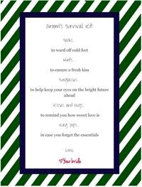 Groom's Survival Kit