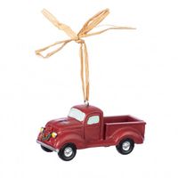 3" Red Antique Truck Ornament