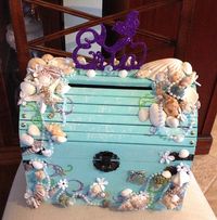Under the sea card box treasure chest card box beach