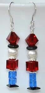 Toy soldier earrings