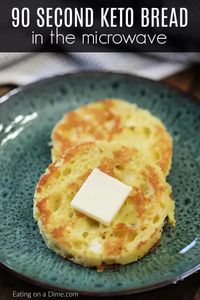 You're going to love this 90 second bread recipe that is Keto friendly. In just seconds, make 90 second keto bread recipe for sandwiches, toast and more.