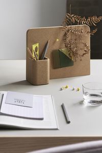 The Story Pinboard brings subtle feelings of Scandinavian design into any work or creative context, whether in the home office, in a kids room or within the workplace. Produced in cork, a material that is sourced from the renewable bark of cork oak trees, the Story Pinboard recyclable in its entirety.