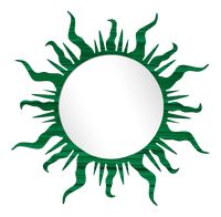 Fleur Home x Chairish Flambeau Circle Mirror in Malachite, 36x36 on Chairish.com