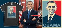 Make your photo into Obama hope poster style Shirts - Awesome Tees | TEERACER