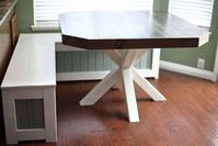 How to Build a DIY Dining Table with Cross Legs - TheDIYPlan