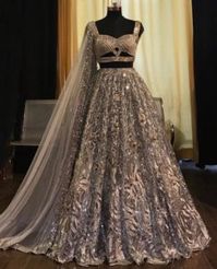 Silver Grey Bridal Lehenga Designs Every Bride Must Watch